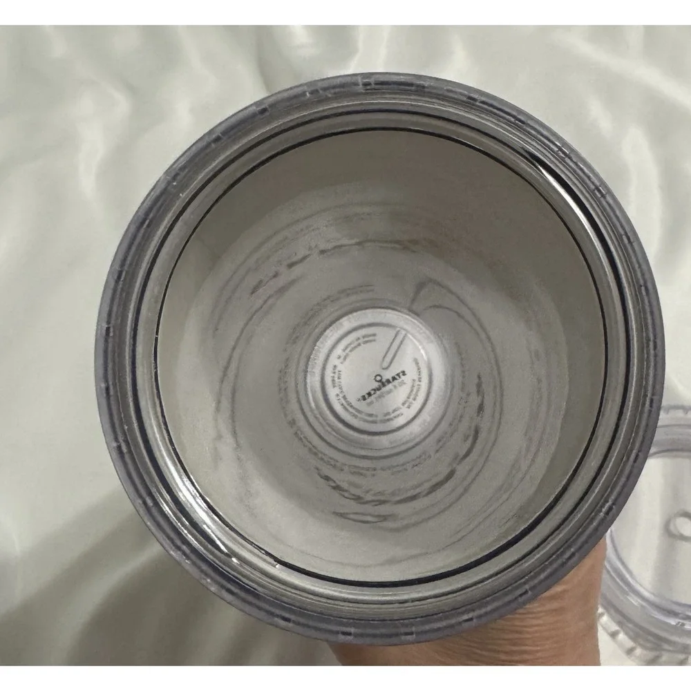 Starbucks‎ Silver Sparkle Glitter Tumbler 20oz Coffee NO Straw 2018